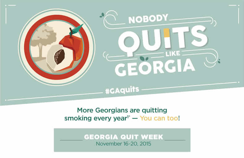 “没有人象佐治亚这样戒”大型戒烟周系列活动11月开始